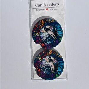 Colorful Lighthouse Car Coasters